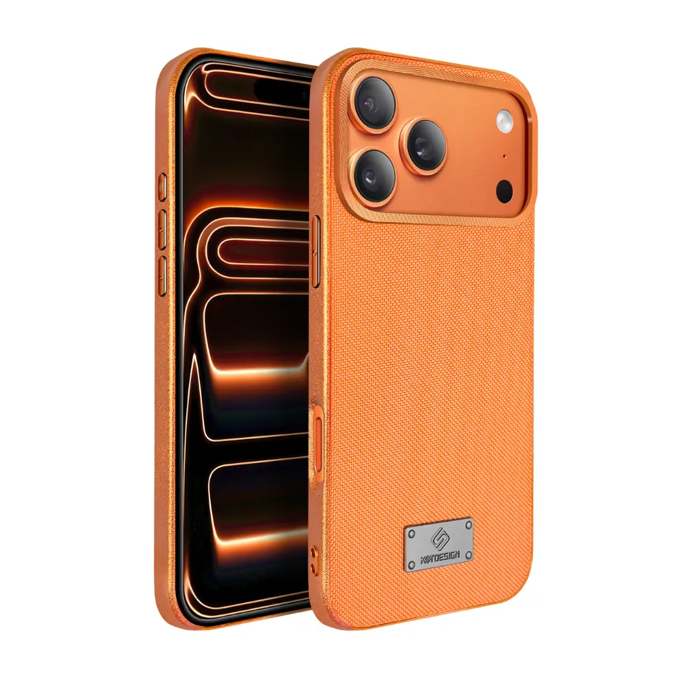 Fabric Texture iPhone Case Orange