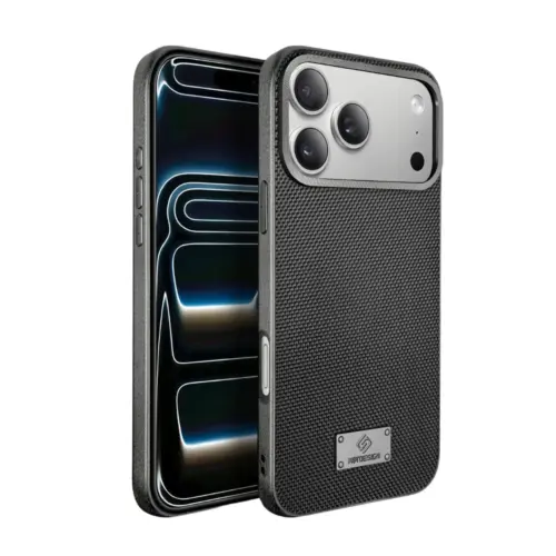 Fabric Texture iPhone Case Black