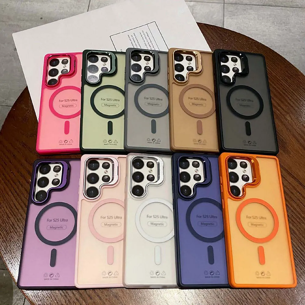 MagSafe Transparent Samsung Case Black – Galaxy S24 / S25 Series (Plus & Ultra) - Image 4