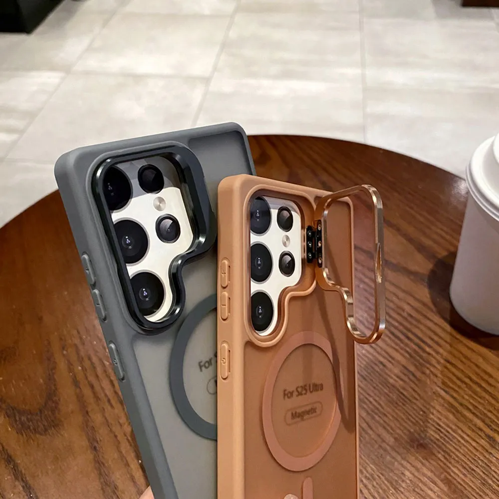 MagSafe Transparent Samsung Case Grey – Galaxy S24 / S25 Series (Ultra) - Image 4